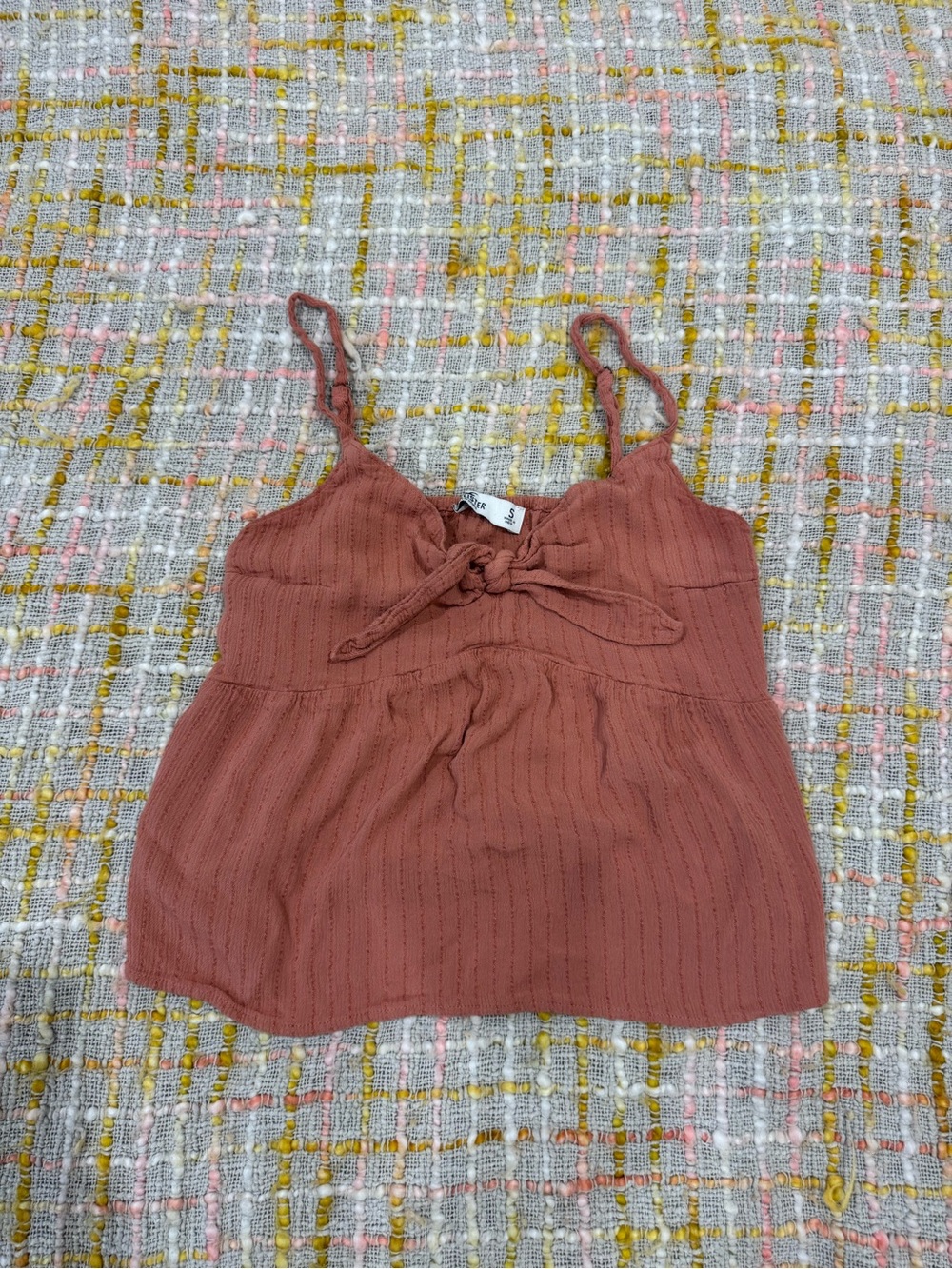 Hollister Rust-Tone Knotted Front Spaghetti Strap Cami